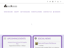 Tablet Screenshot of pawsandprayers.org